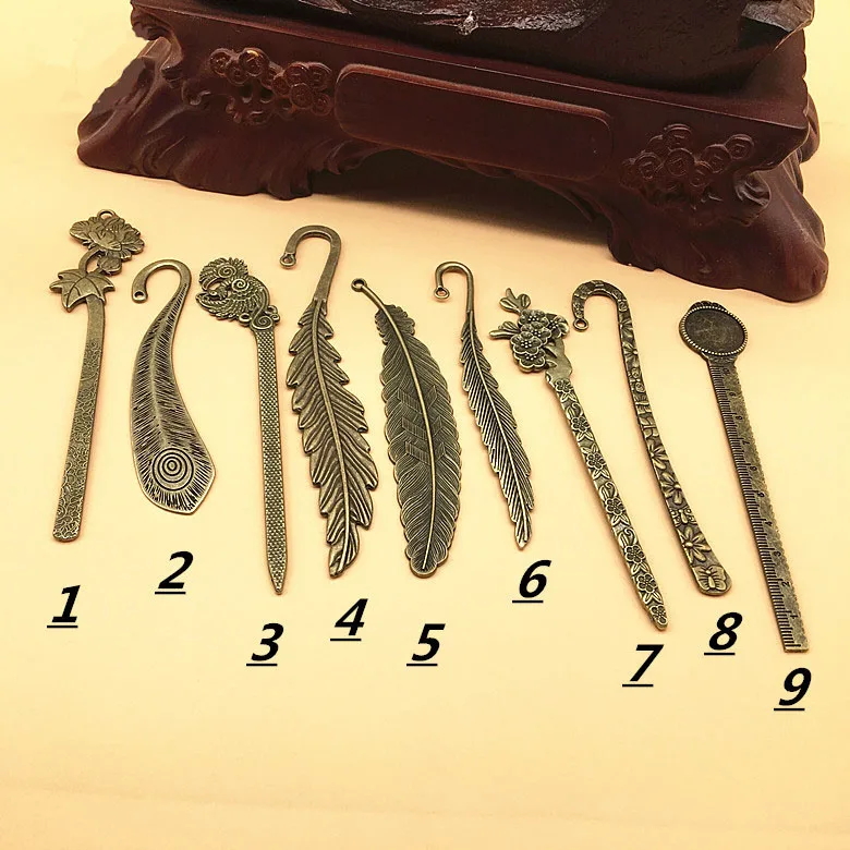 Antique Copper Bookmark, Hook Bookmarks