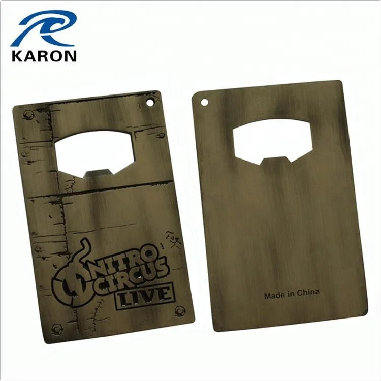 wholesale branded wallet credit card bottle opener for cheap