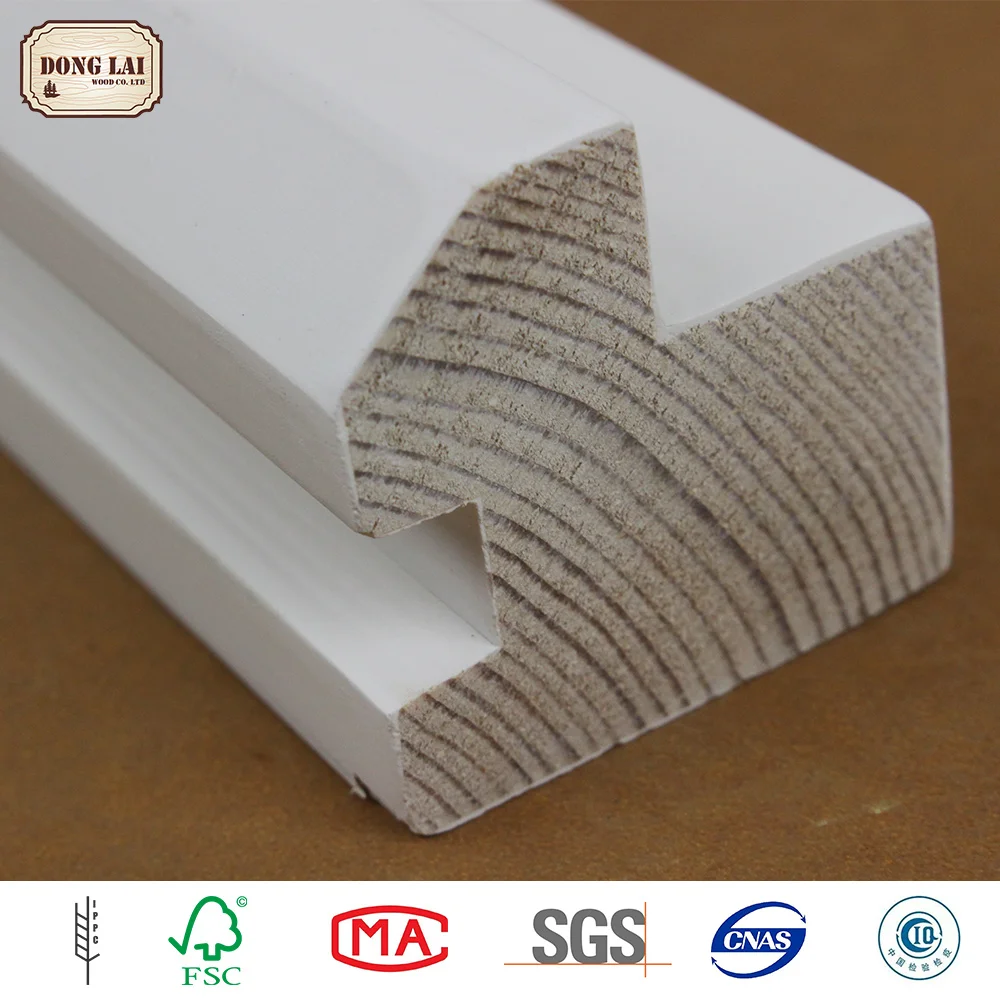 Водонепроницаемая грунтованная отделка из сосновой древесины для украшения дома