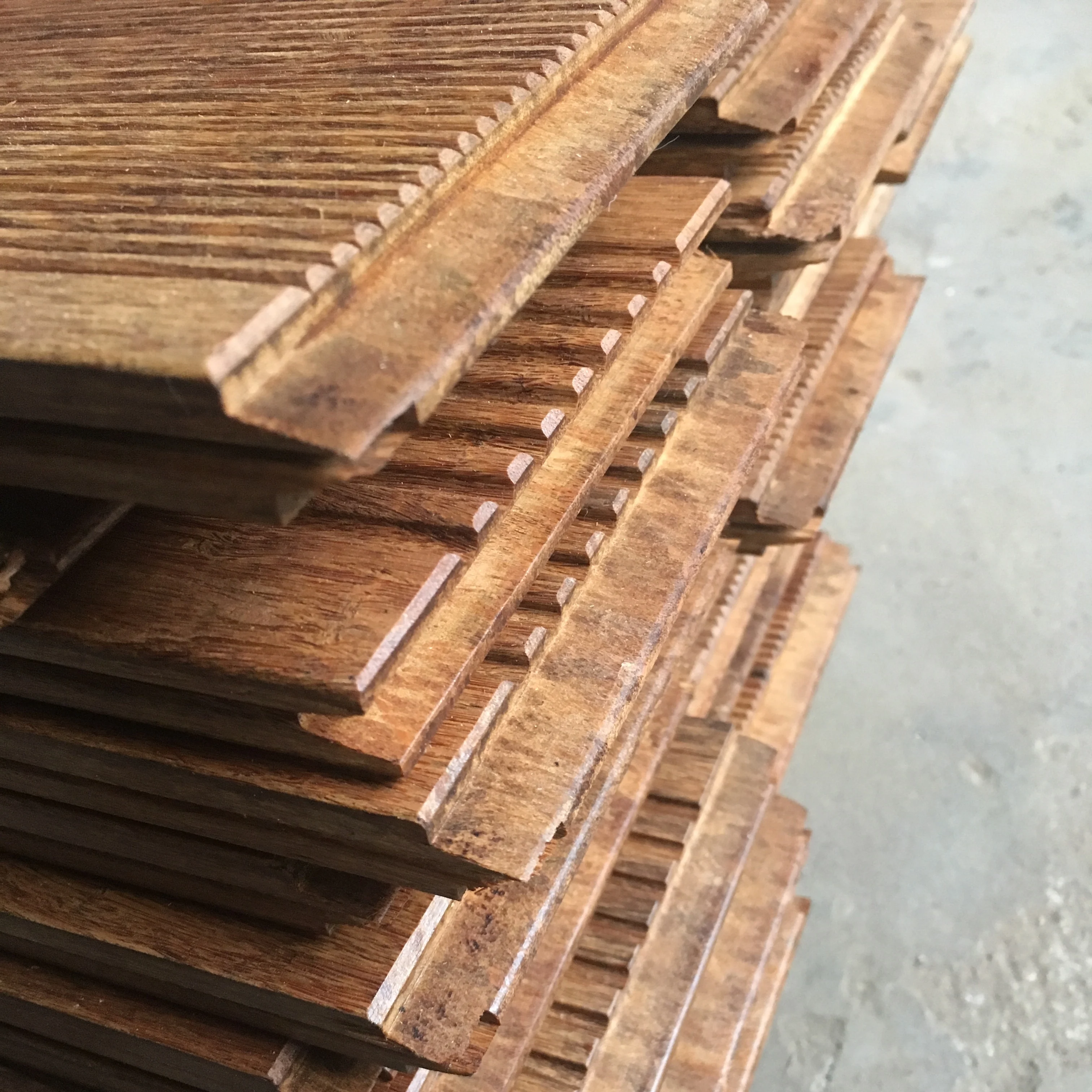 High Anti-mildew with Test Report Outdoor Bamboo Decking with Tongue And Groove system