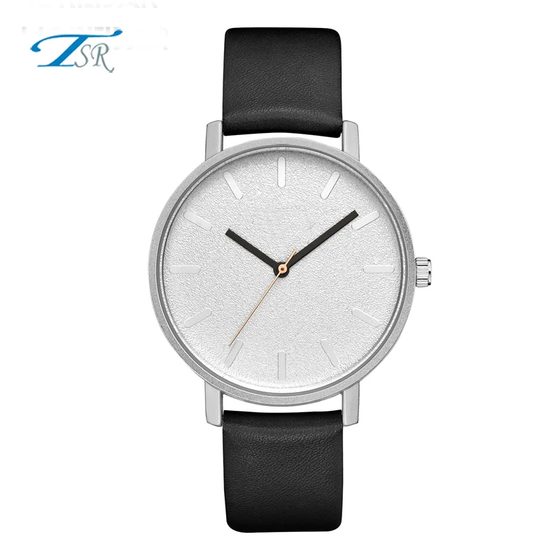 Кварцевые часы цена шлифованные импортные китайские часы, матовый циферблат минималистичные часы