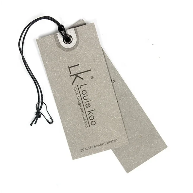 Good printing blue paper swing label/hang tags for jeans