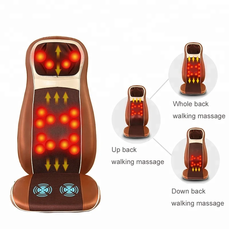 Amazon home use full body massager car seat back relax shiatsu heated massage cushion LY-712A