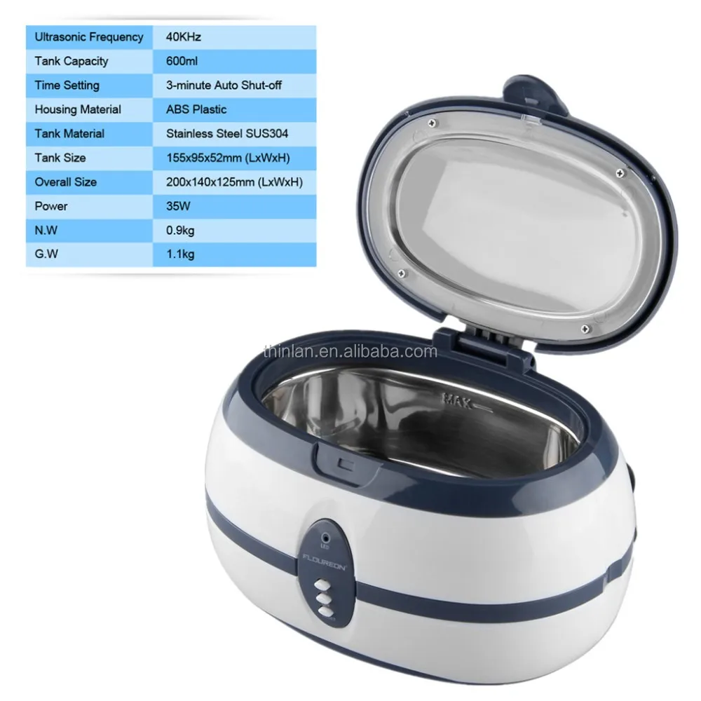 China Factory Price Professional Ultrasonic vacuum cleaner for jewelry watch glasses ring dental coin denture clearner