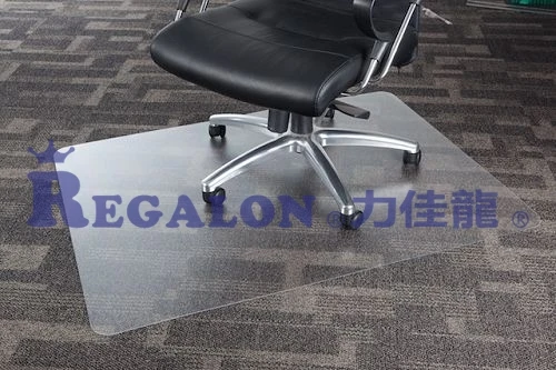 Clear Office Plastic Polycarbonate Chair Floor Mat For Carpeted Floors