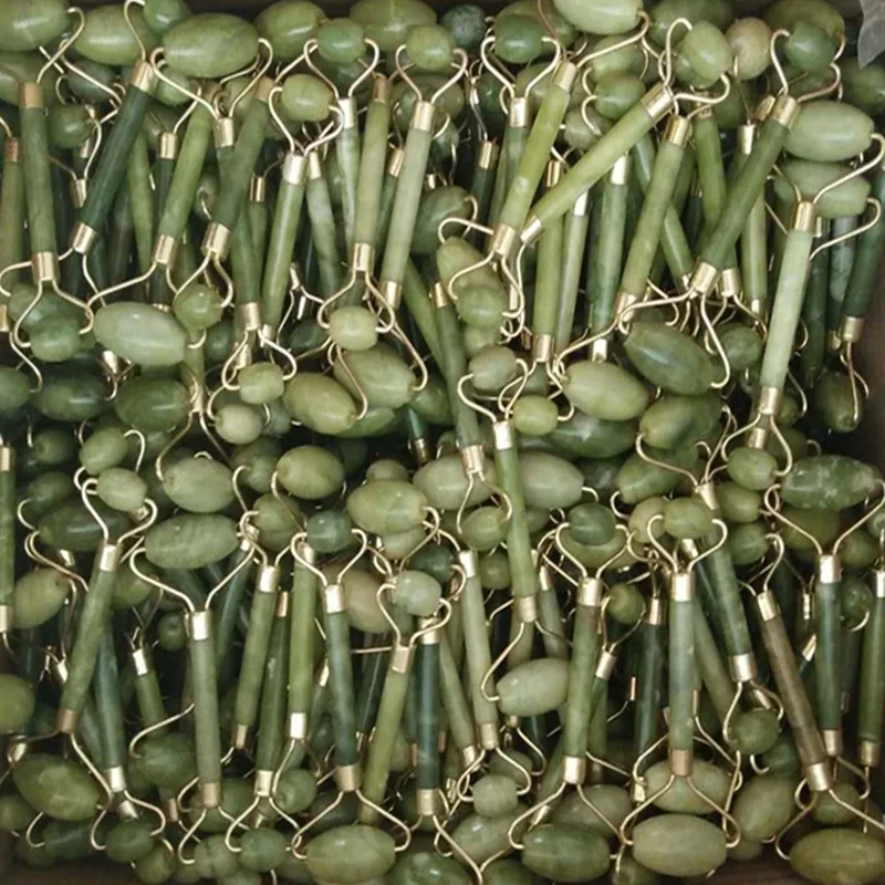 Anti Aging Natural Welded Massage Facial Face Gua sha And Jade Facial  Roller Massager