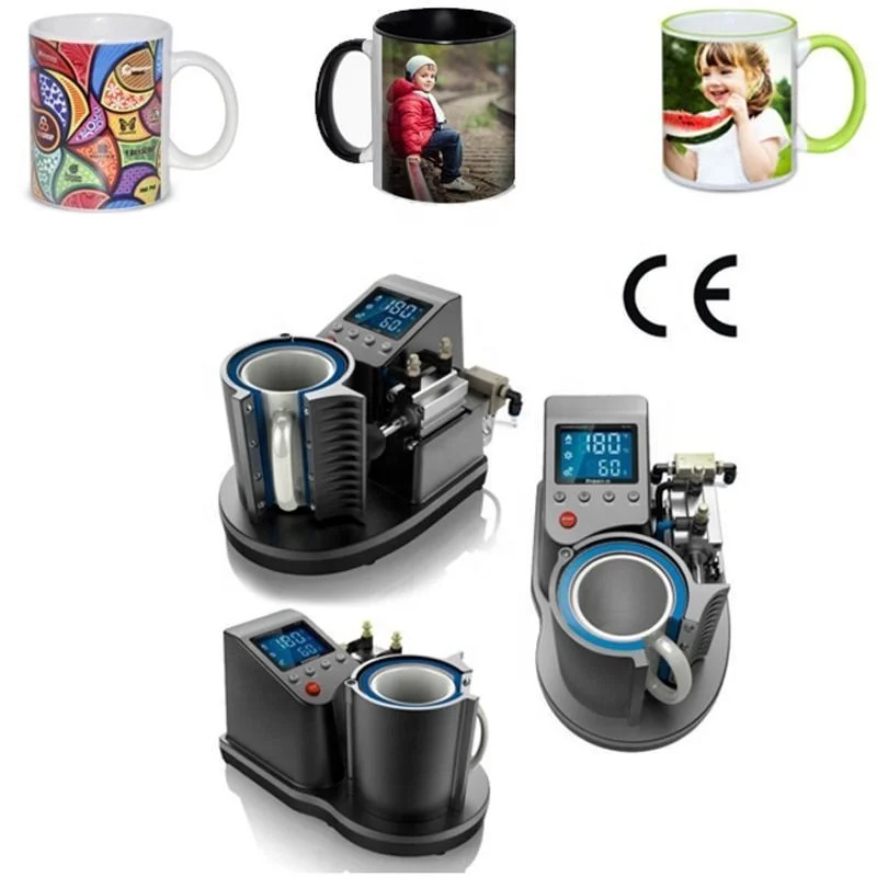 ST-110 2019 Yiwu Factory Pneumatic Mug Sublimation Heat Press Machine  For Custom Mug Printing