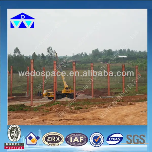 
low price prefab steel structure plant in Africa Rwanda 