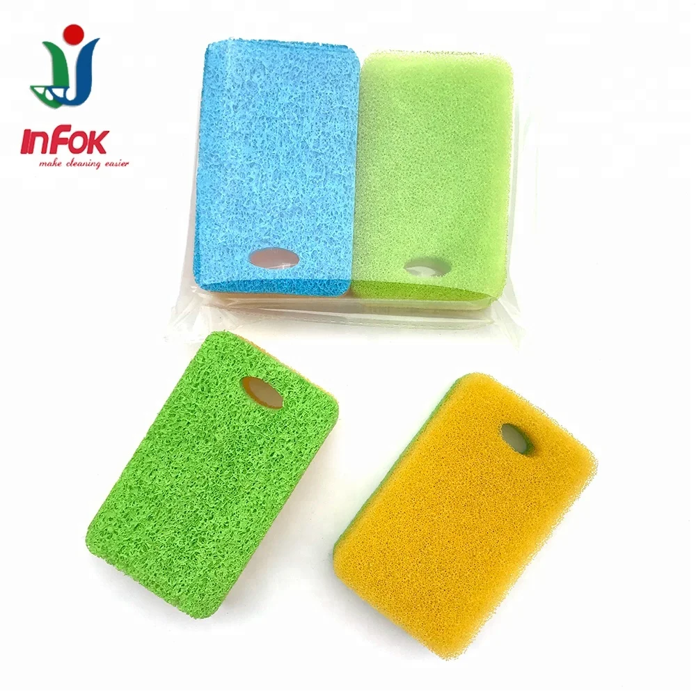 Кухня Меламина пены прямоугольник Губка Scourer с