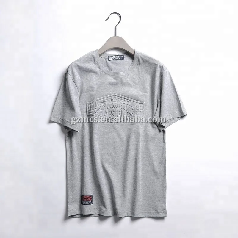 
High Quality 3D Air Press Logo 100% Cotton Blank T-shirts Summer Tee Top Stock Clothes Wholesale 
