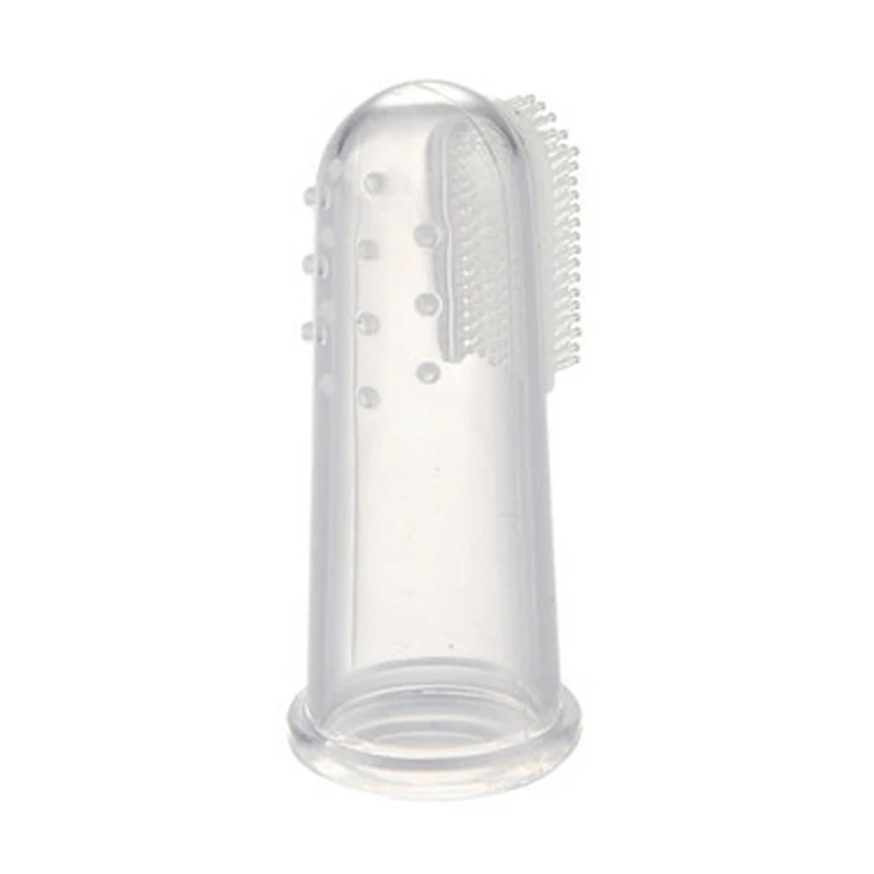 Оптовая продажа, Высококачественная мягкая прозрачная силиконовая зубная щетка для младенцев, не содержит Бисфенол А, прозрачная детская зубная щетка