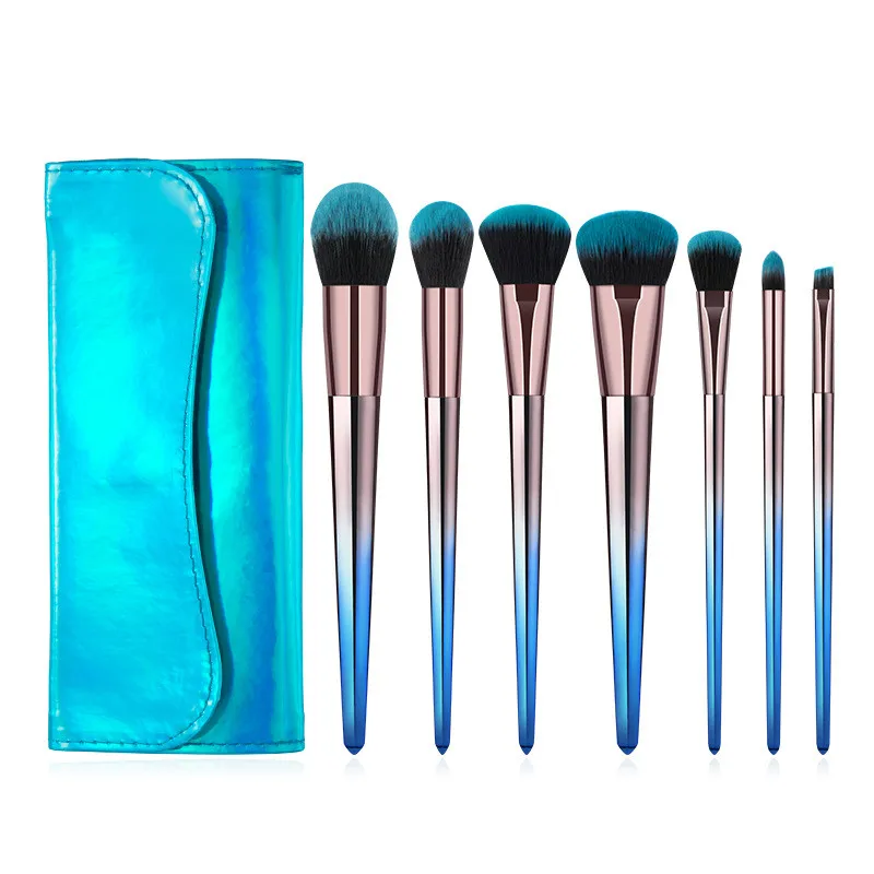 Vmae High Quality Wholesale Custom Cheap 7pcs/set Synthetic Soft Hair Makeup Brush Set Private Label Professional Sets