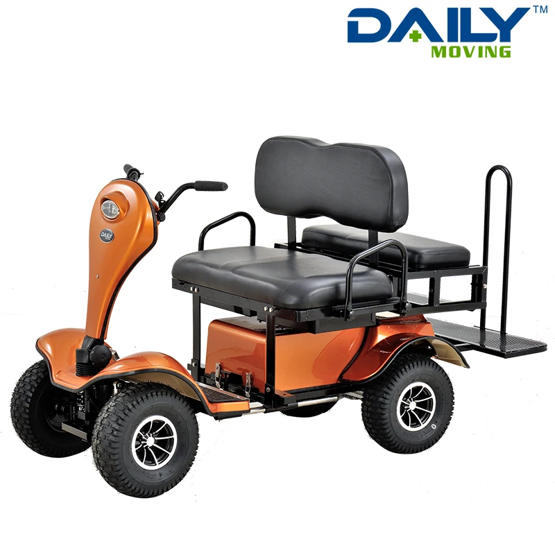 Cheap  Wholesale 4 Wheel 2 Seat  Vigorous Fast Travel Electric  Mobility Scooter with Roof for Disable Adult