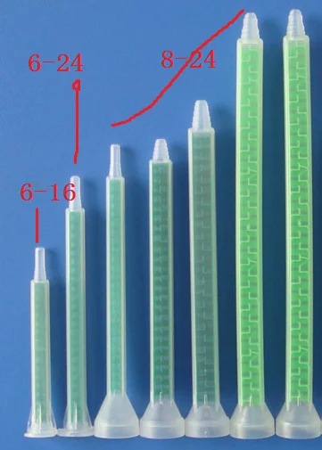 
Resin Square Static Mixer FMF6-24 Mixing Nozzles for Duo Pack Epoxies 