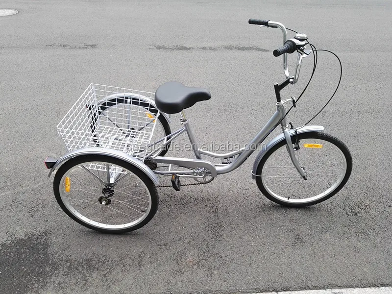 Hot sale adult single speed cheap family tricycle bicycle GW7001