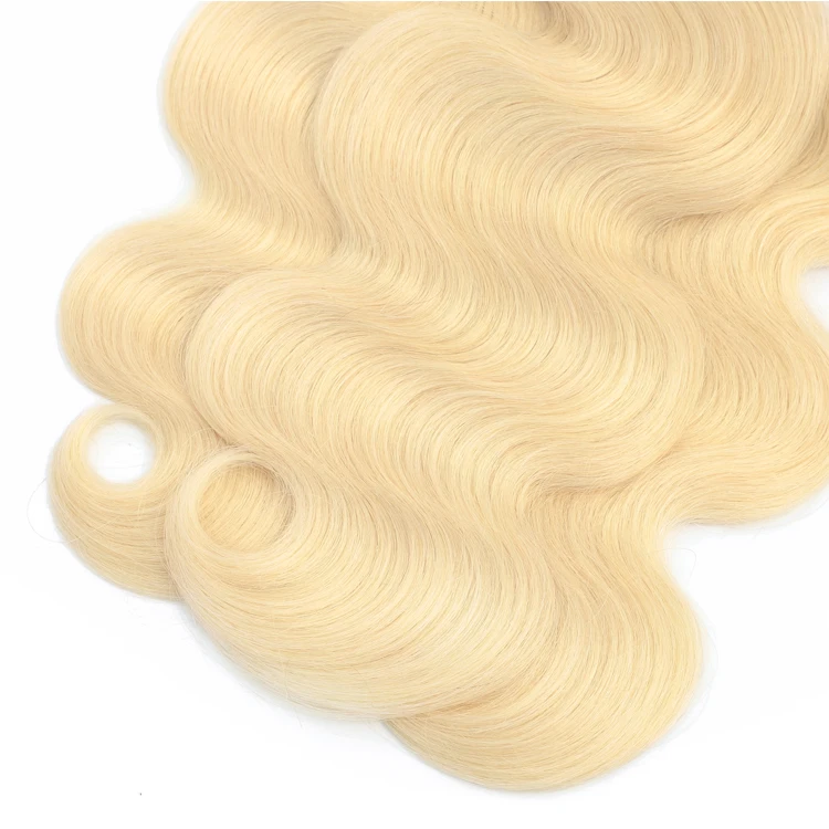 
Wholesale Virgin Hair Vendors 10A Chinese Hair Weaving 100 Human Virgin 613 Blonde Hair Bundles body wave with closure frontal 