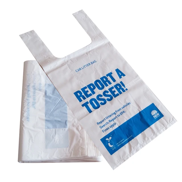 corn starch based biodegradable plastic carry bag