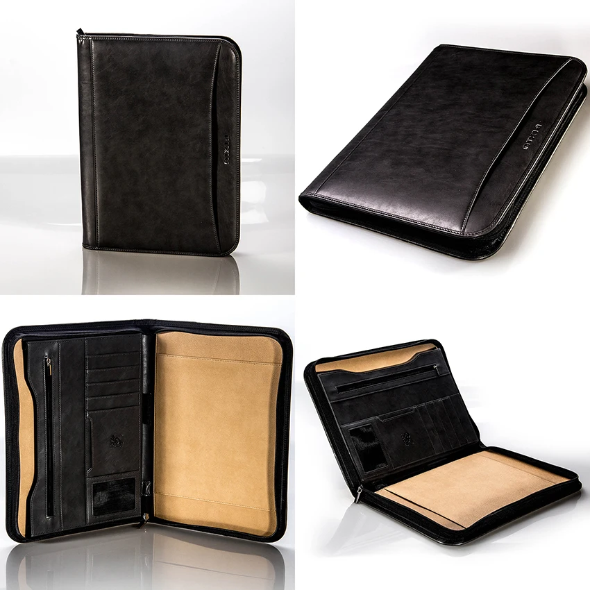 Leather Presentation Folder A4 Conference File Holder