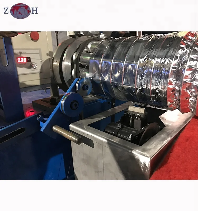 insulated flexible aluminum air duct machine