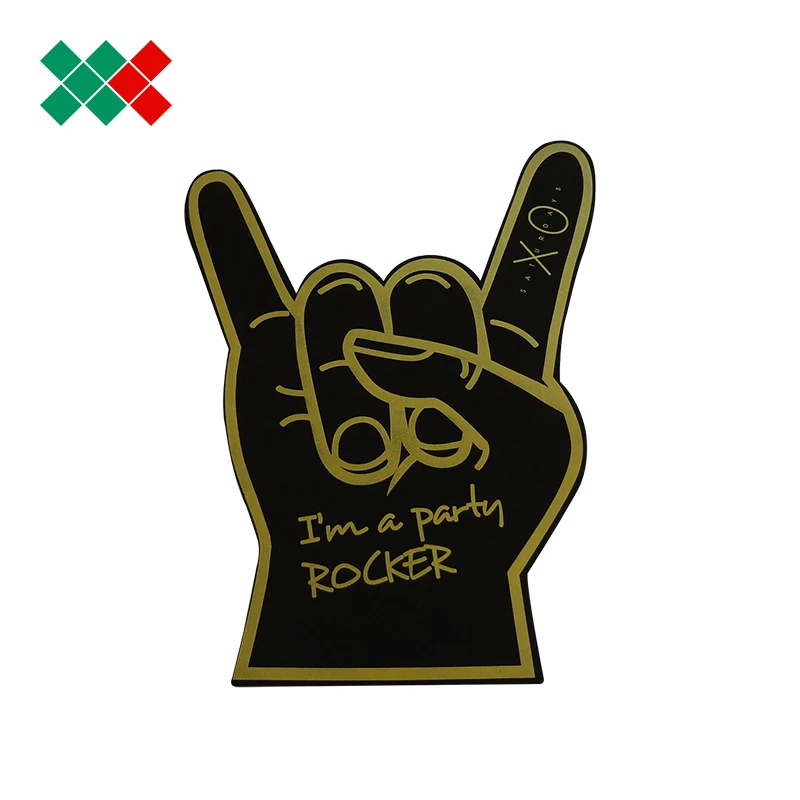 
Promotional big custom shocker eva foam finger cheering hands OK shape printed foam hand with logo 