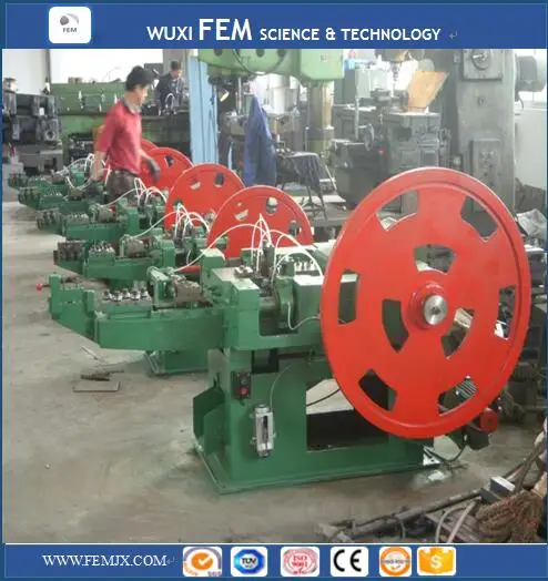 High Speed Low Noise Double Head U Type Nail Making Machine/Small Factory