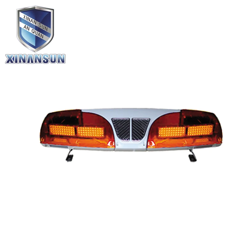 
Red Blue LED aluminium Base Police Emergency Car Roof Strobe Flashing Warning Lightbar 