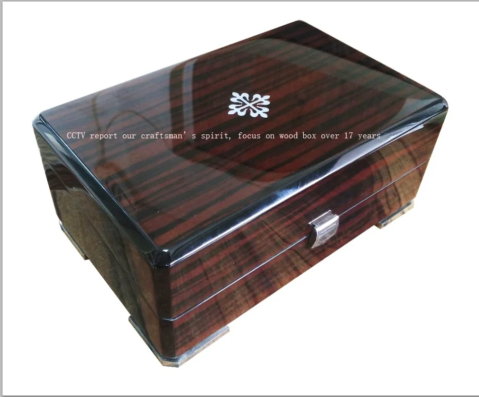 High Quality Wholesale Custom Luxury Wooden handcrafted watch box storage packing box wooden jewelry box