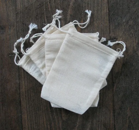 drawstring bag cotton fabric pouches