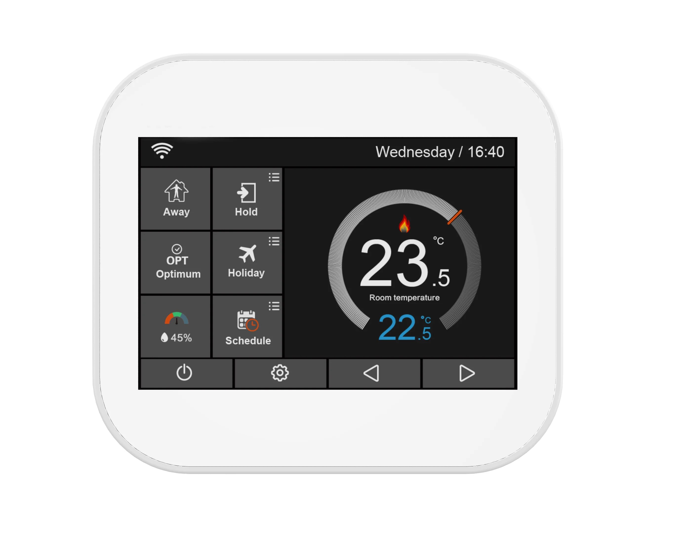 Modbus room thermostat