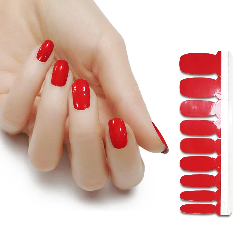 KIKILEE solid color nail sticker for nail beauty DIY