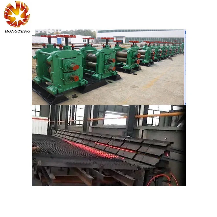 HONGTENG мини электрический горячий прокатный стан стенд для стальной арматуры с Коллинг кровать арматура производственной линии