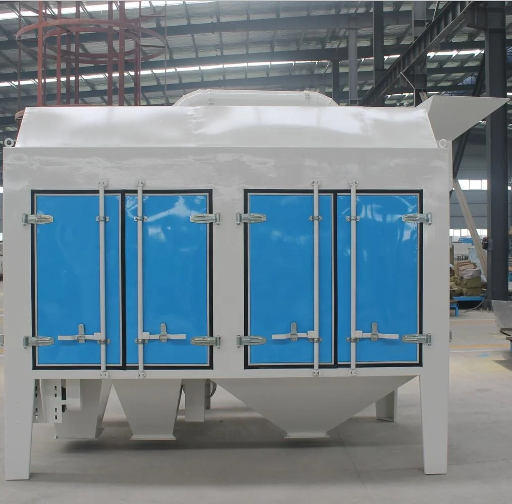 TSCY Grain Seeds Drum Sieve Bean Pre-cleaning Equipment Soya Bean Pre Cleaner Machine Cereal Screen Pre Cleaner With Cyclone