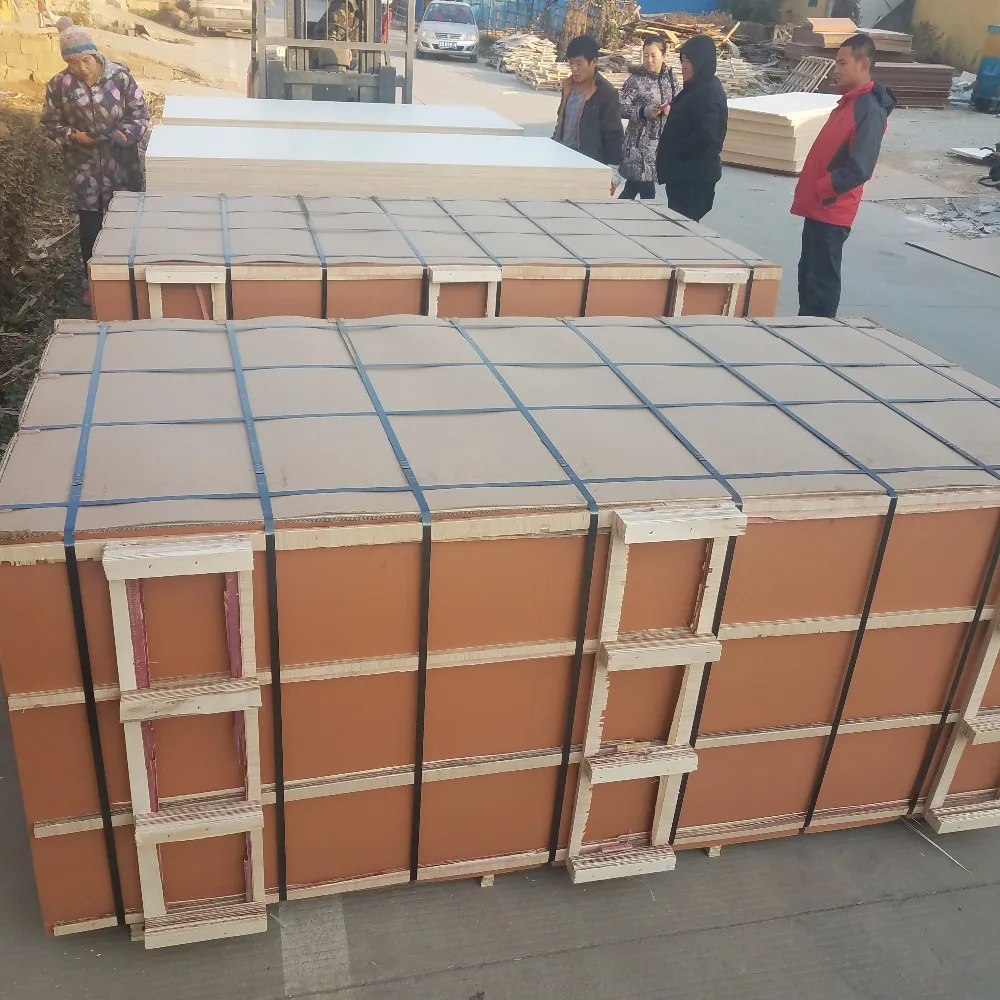
good quality 18mm wbp glue two hot press &sanding melamine faced plywood 