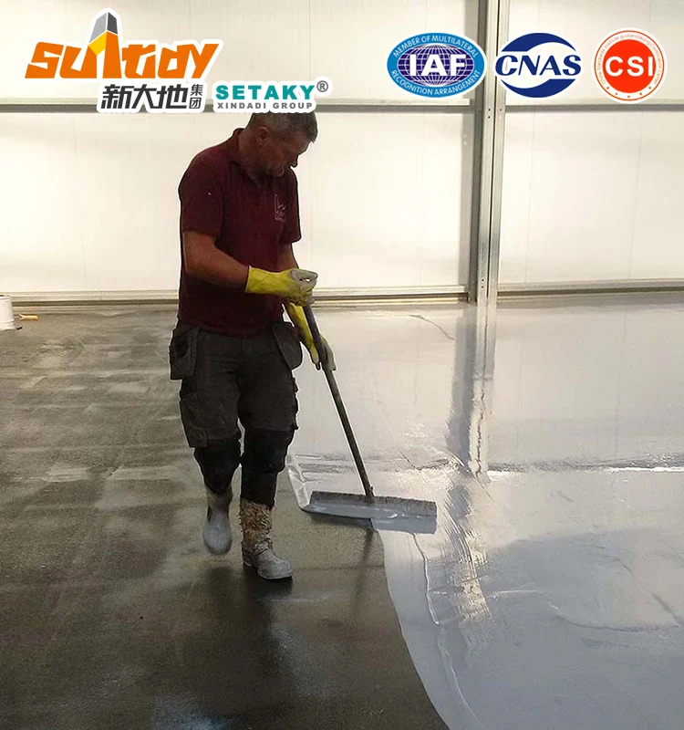 Self-leveling mortars for commercial terraces