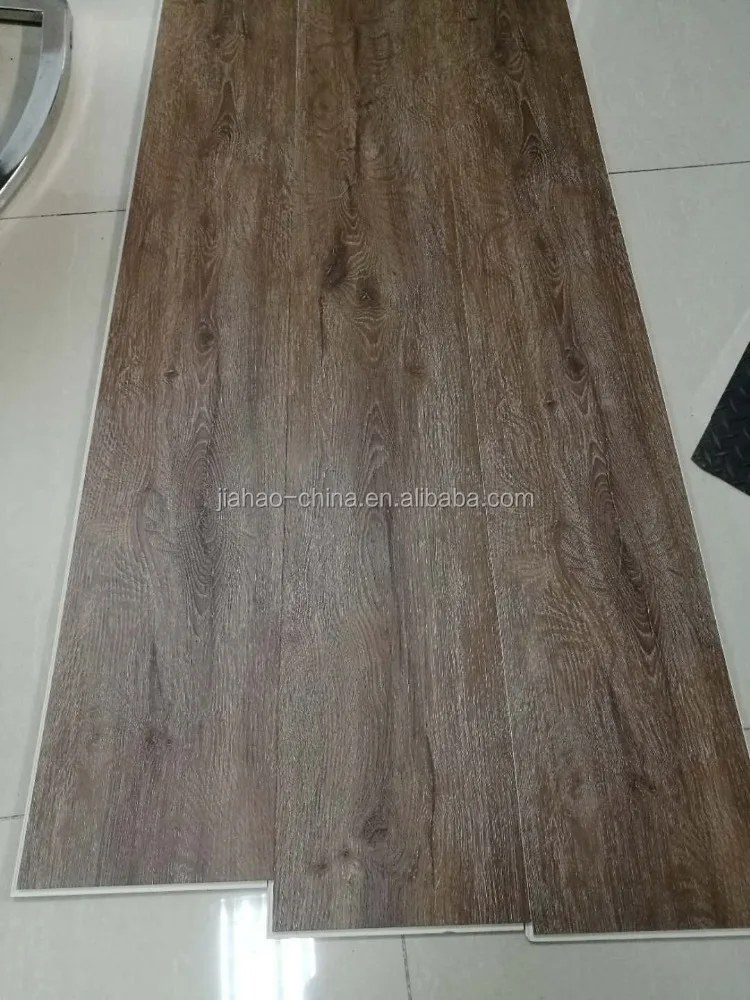 WPC indoor flooring interlock design wood grain floor machine/production line