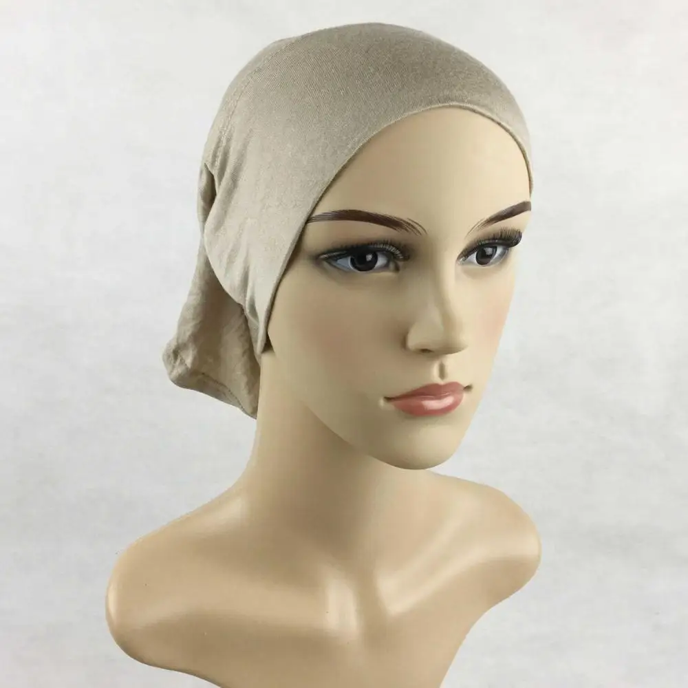 Wholesale 2018 muslim cotton jersey inner hijab caps head scarf arabic women modal hijab jersey tube hijab cap
