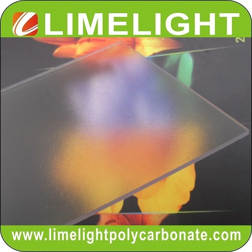 frosted polycarbonate solid sheet matt polycarbonate sheet