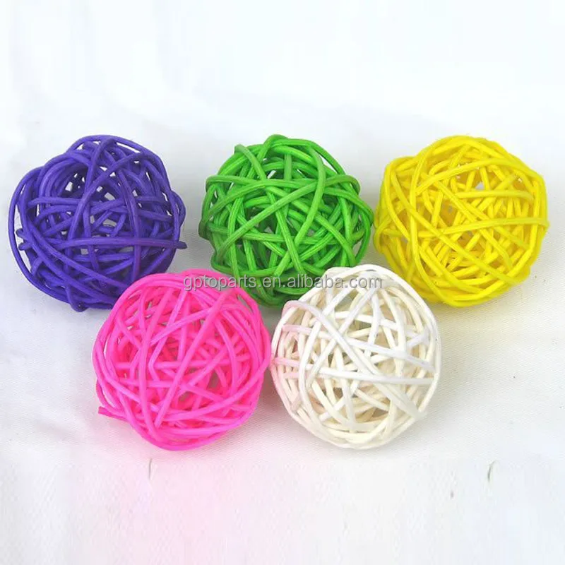 Hot sale Chinese handmade real rattan ball,wicker ball wooden craft ,christmas decoration