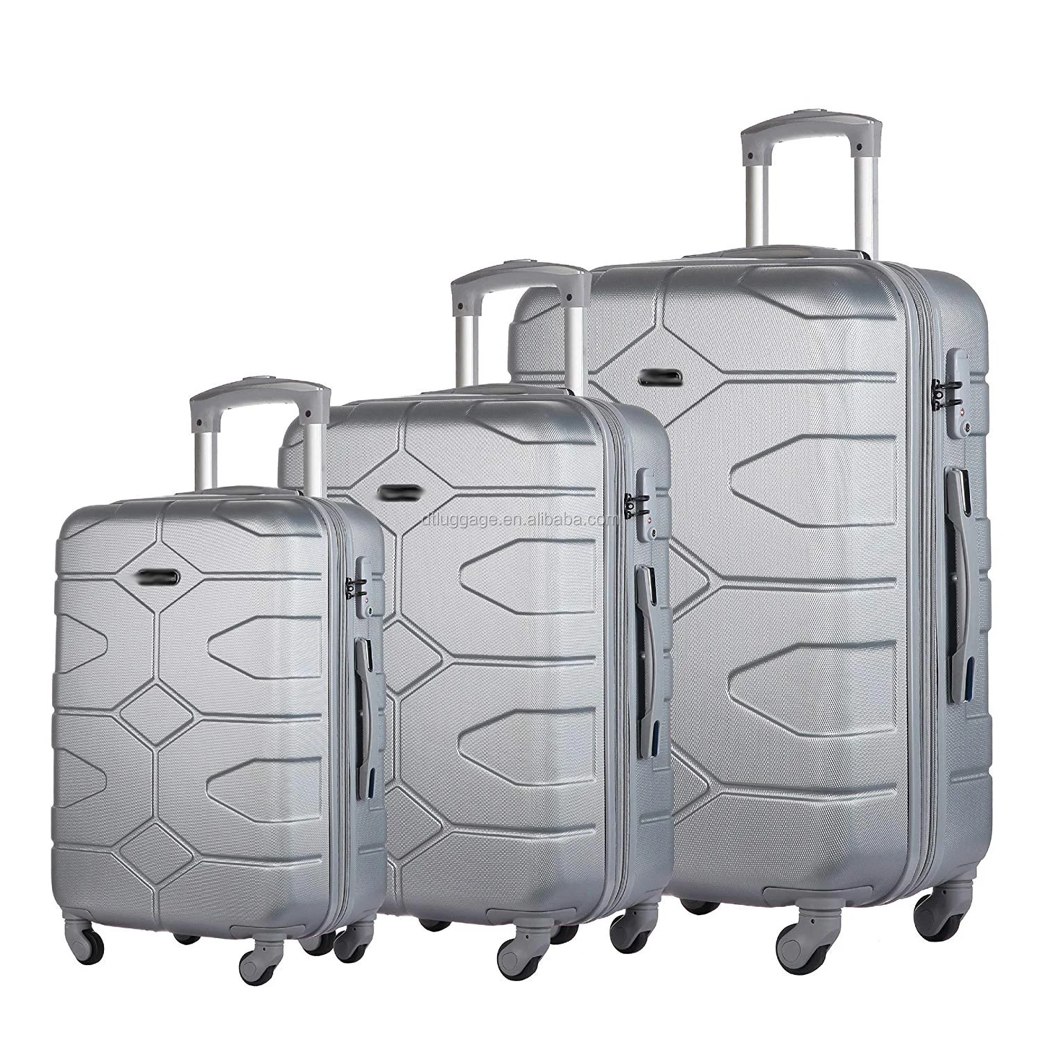 new model abs 4 wheel spinner travelling bags president trolley luggage
