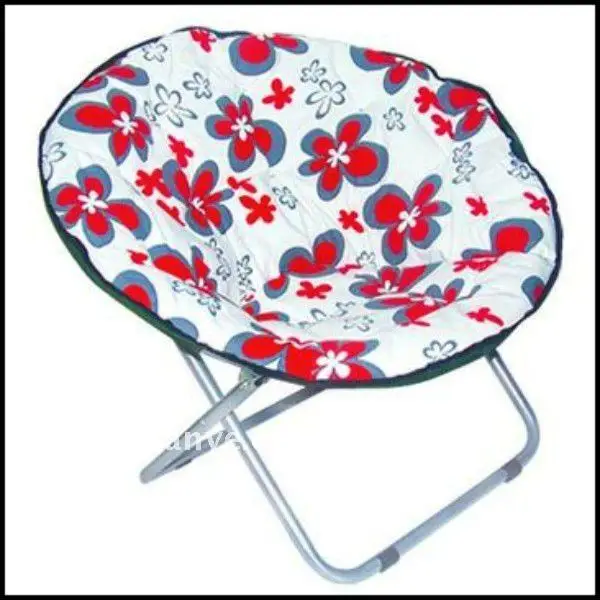 2016 new arrive cheap metal folding chairs round moon chair folding chair