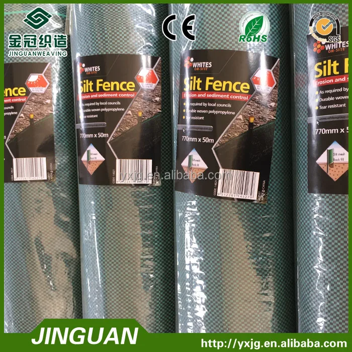 PP woven Fabric silt fence