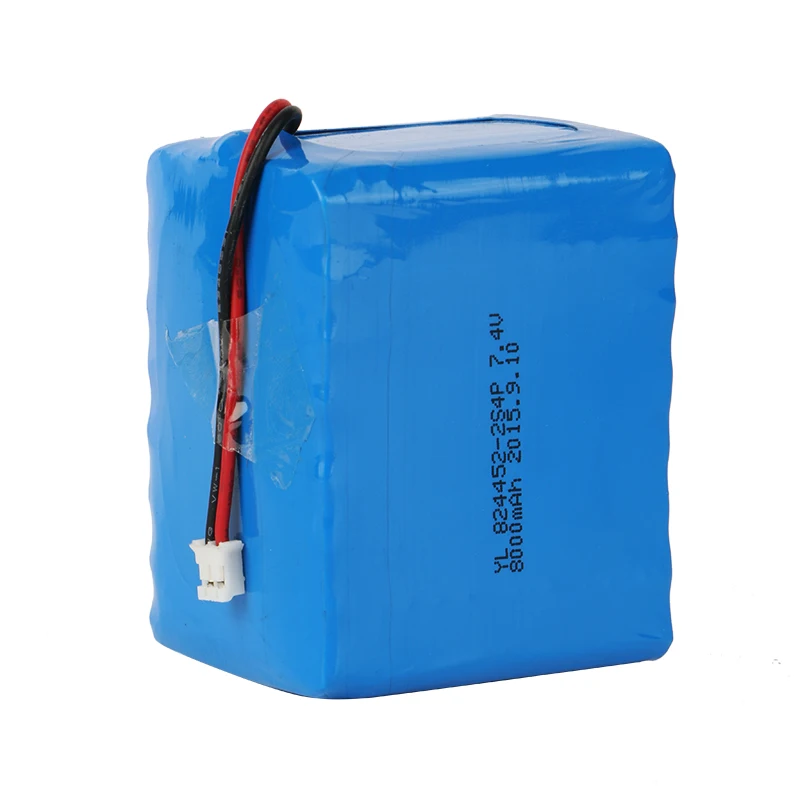 YiLink factory 824452 2S4P 8Ah 7.4V lithium li-ion Lipo battery pack