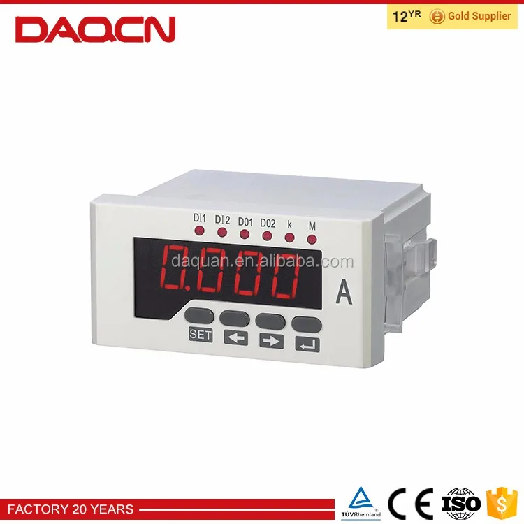 Single phase analog wattmeter digital flow meter display