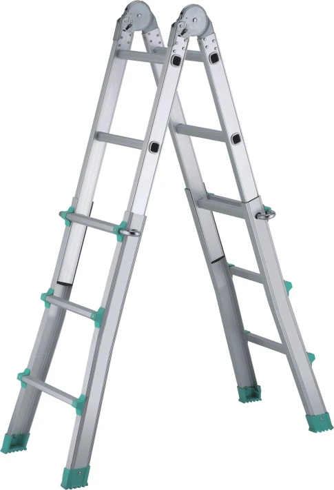 Double Side Step Extension Ladder Aluminum Multifunctional Ladder