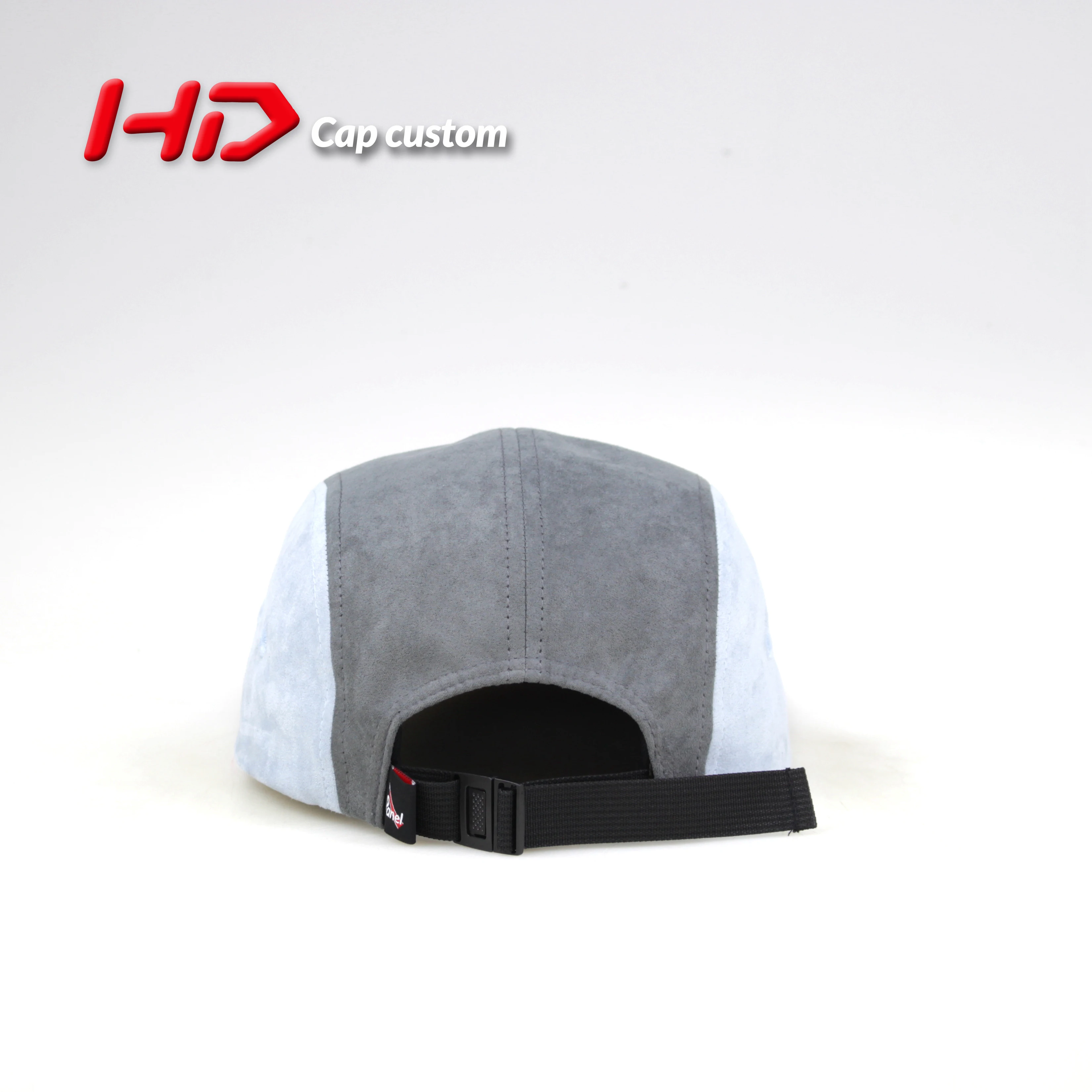 5 panel camp caps with embroidery logo flat brim unstructured style 5 panel hats