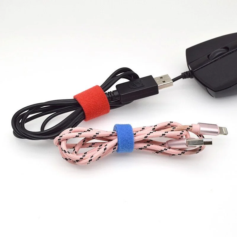 Reusable Cable Ties Management Straps /Adjustable Fastener Cable Strap Hook and Loop Cord Ties