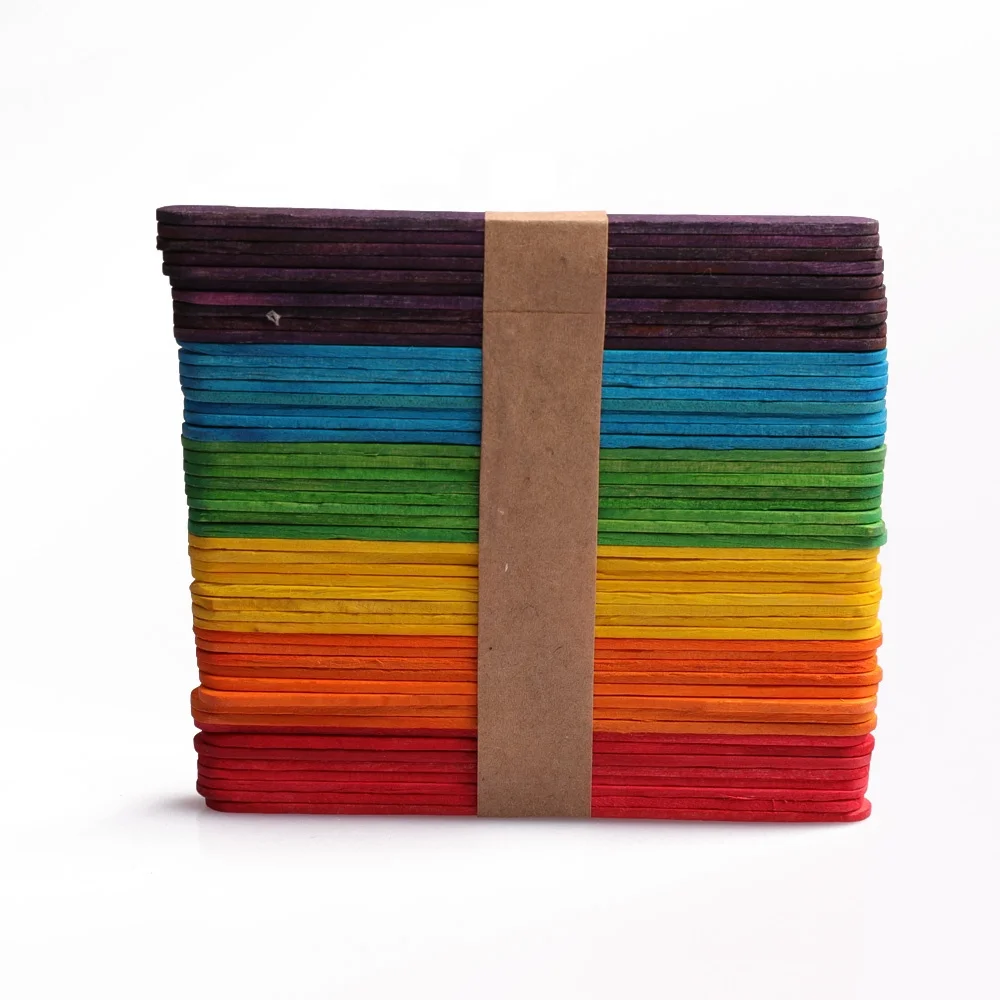 Birch Wood Handmade Ice Cream Sticks For Wooden House Building