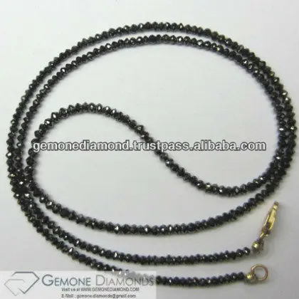 Natural Loose Black Diamonds Faceted Beads Strands from India,black diamond prices,Natural Diamond Beads