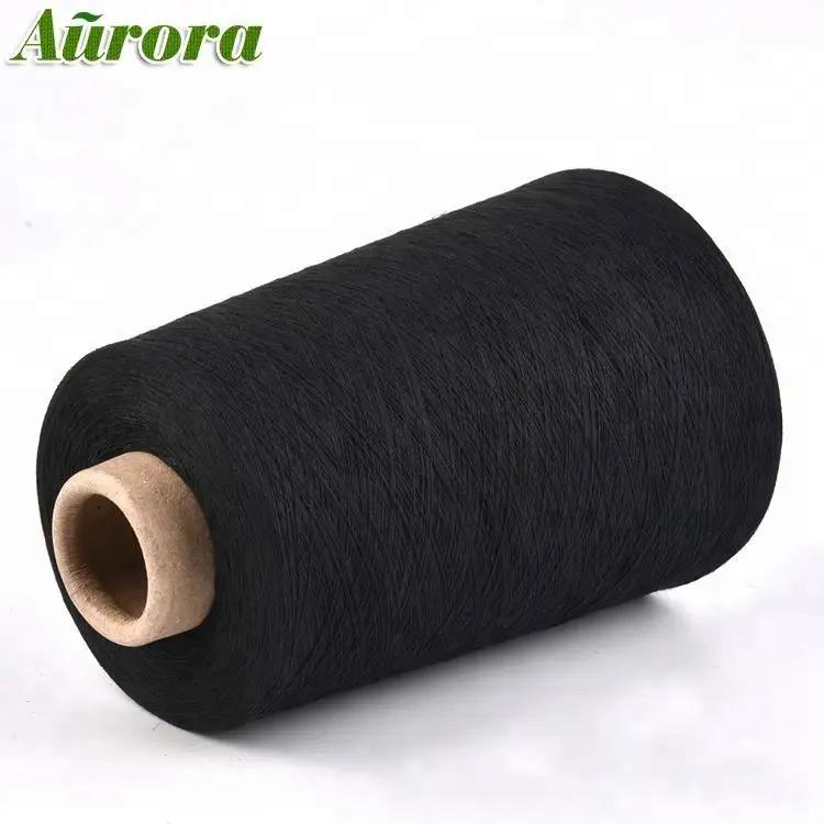 Hot sale 24/2 yarn count cupro yarn pc black yarn