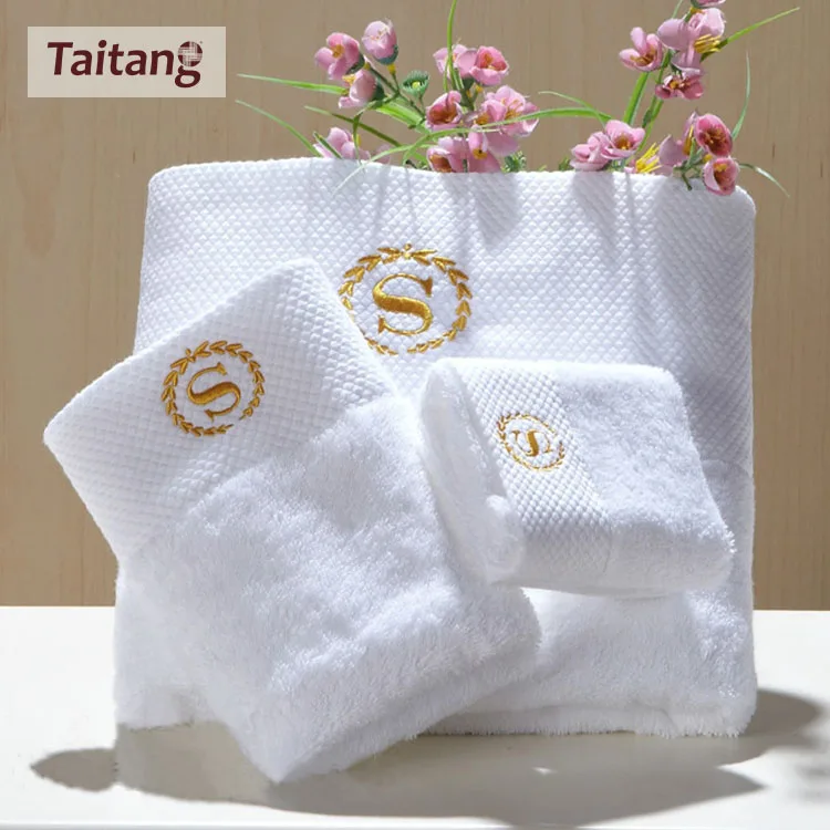 hotel bathroom towel 100% cotton high quality factory price yarn dyed jacquard bath towel